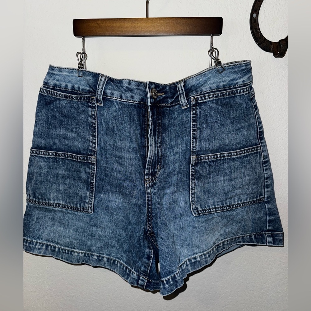 Natural Reflections Dark Blue Jean Shorts